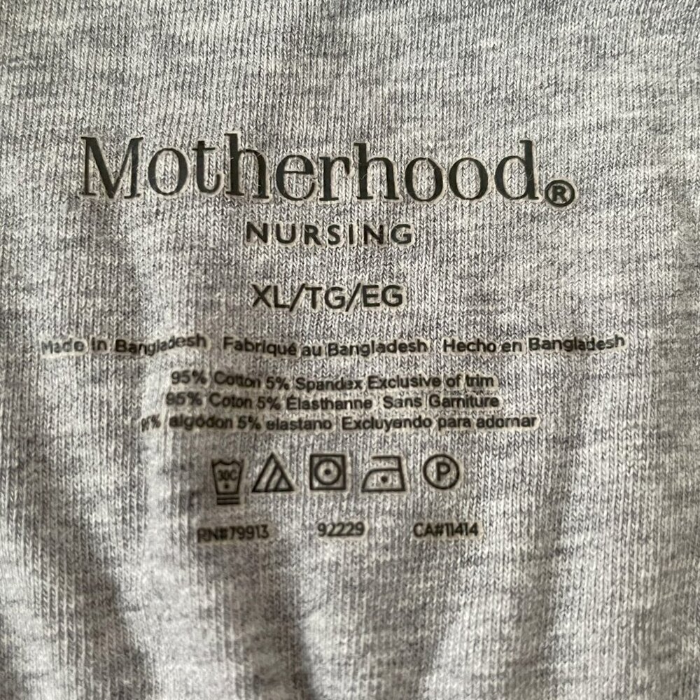 Motherhood Maternity Cotton Nursing Bra XL ONE GRAY - Picture 2 of 2